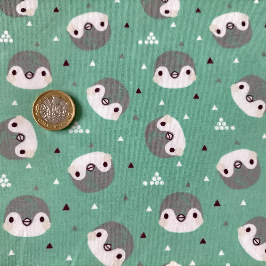 Your baby gift set will be handmade using mint penguins organic cotton jersey.