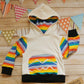 Child & Babies Hoodie | Rainbow Striped Easter Egg