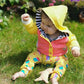 Reversible Popper Hoodie - Pink & Yellow/Abstract Stripes & Hearts