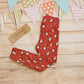 Soft, comfy and very Christmassy! Leggings handmade using festive and fun red penguins cotton jersey.