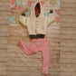 Soft and comfy harem joggers, handmade using red striped cotton jersey. Shown as a set with the warm sherpa and red penguins hoodie. (sold separately)