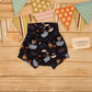 Fun and adventure awaits with these adorable pirate cats shorts. Handmade using pirate cats cotton jersey.
